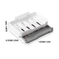 thumbnail image 3 of RKSTN Holder without Holes Wall Hanging Drawer Type Double Layer Soap without Holes, 3 of 3
