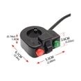 thumbnail image 3 of Scooter Horn Headlight Switches Bicycles Headlight Horn Turn Signal Light, 3 of 20