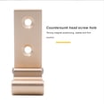 thumbnail image 4 of Kenally Ganchos de pared plegables, herrajes decorativos para muebles a prueba de herrumbre, bolsas invisibles montadas en la pared, perchas, abrigo, Herramientas y ferretería Negro Kenally TO008895-02, 4 of 6