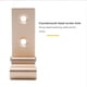 thumbnail image 4 of Riwesomey Ganchos de pared plegables, herrajes decorativos para muebles a prueba de herrumbre, bolsas invisibles montadas en la pared, perchas, abrigo, Herramientas y ferretería Oro rosa Riwesomey TO008895-01, 4 of 6
