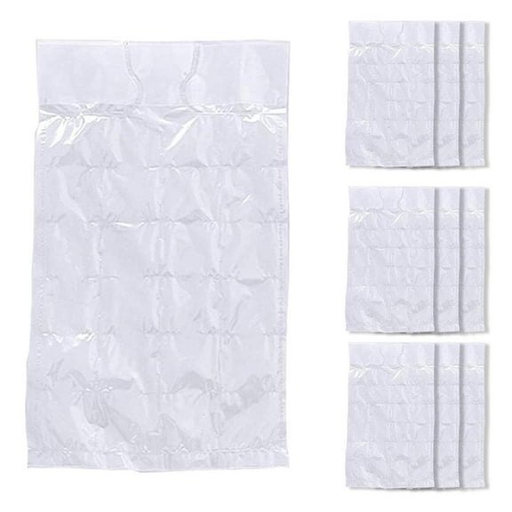 4Pcs 10 x Household Disposable Ice Bags Clear Plastic ice F cube Frzer✨y F5T8