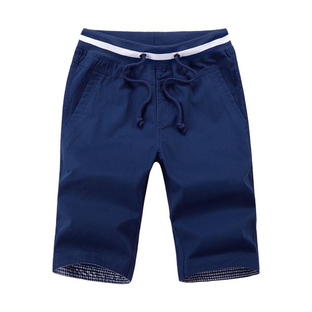 Pantalones de playa Pantalones cortos transpirables para hombre Pantalones de con cordón para hombre de talla grande pantalones cortos de M Azul oscuro M Magideal Pantalones de playa