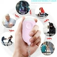 thumbnail image 2 of Dosaele Rechargeable Self Defense Keychain Alarm – 130 dB Loud Emergency Personal Siren Ring with LED Light – SOS Safety Alert Device Key Chain for Women, Kids, Elderly, and Joggers (Pink), 2 of 6