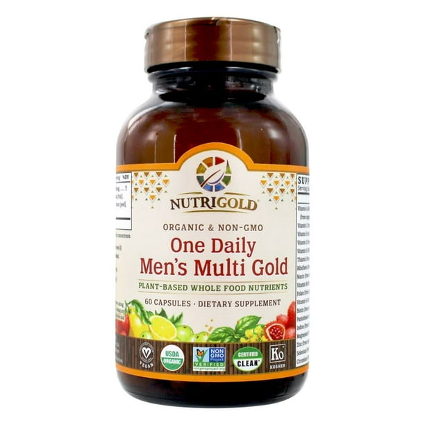 Nutrigold One Daily Men's Multi Gold PlantBased Whole Food Nutrients