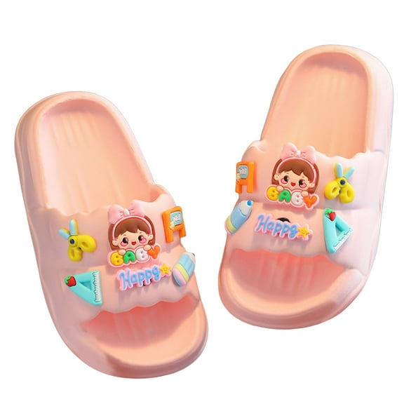 FINALGANG Child Boys Slippers Shoes For Outdoor Wear Soft Sole Comfortable Shoes For Kids Year Round Lightweight On Casual Footwear Toddler Footwear 30