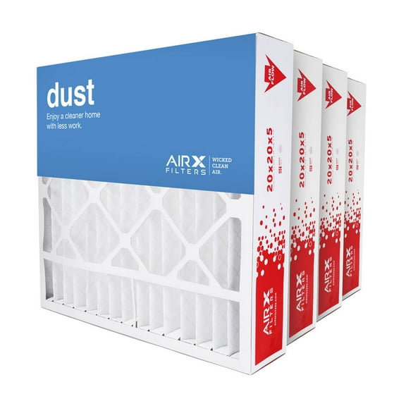 AIRX FILTERS WICKED CLEAN AIR Honeywell 20x20x4 3/8 MERV-8 Filter Replacement, 4 Pack