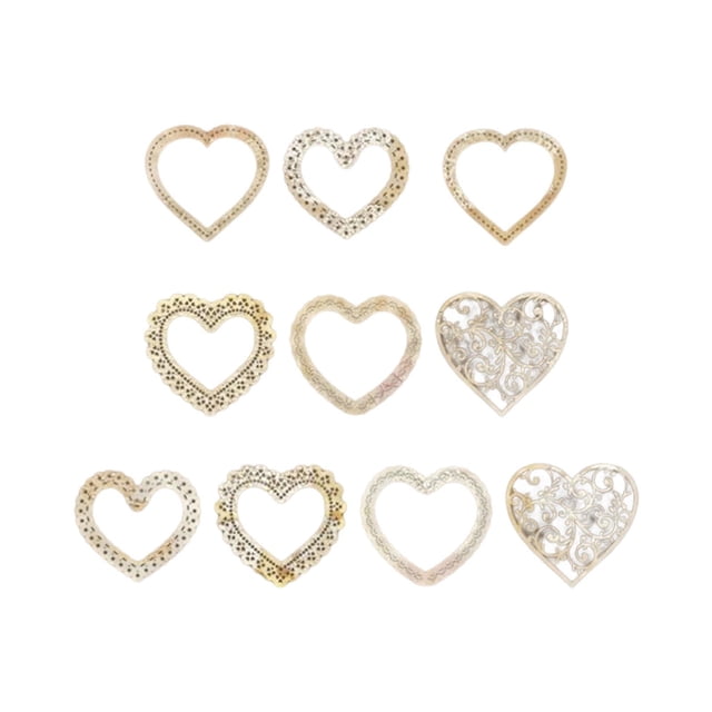 KLKCMS Scrapbooking Paper Adornment Crafting Decoration Scrapbook Decor Frame Paper for Heart