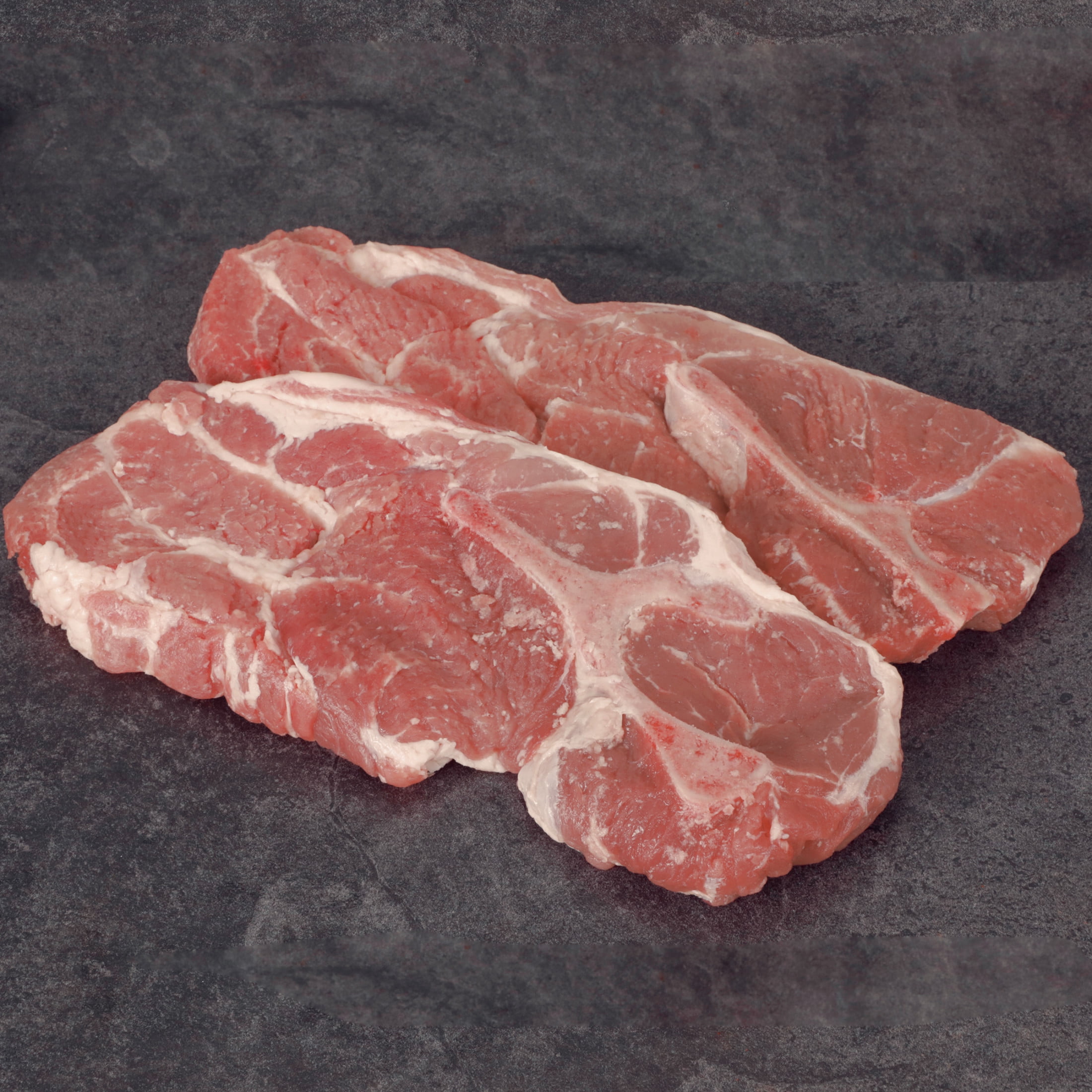 Pork Butt Steak Bone-In, 1.5 - 3.5 lb Tray