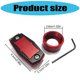 thumbnail image 3 of Magnetic Billiard Cue Chalks Box Portable Pool Chalks Holder with Belt Clip Billiard Chalks Case Snooker Tool Accessory Red and black, 3 of 4
