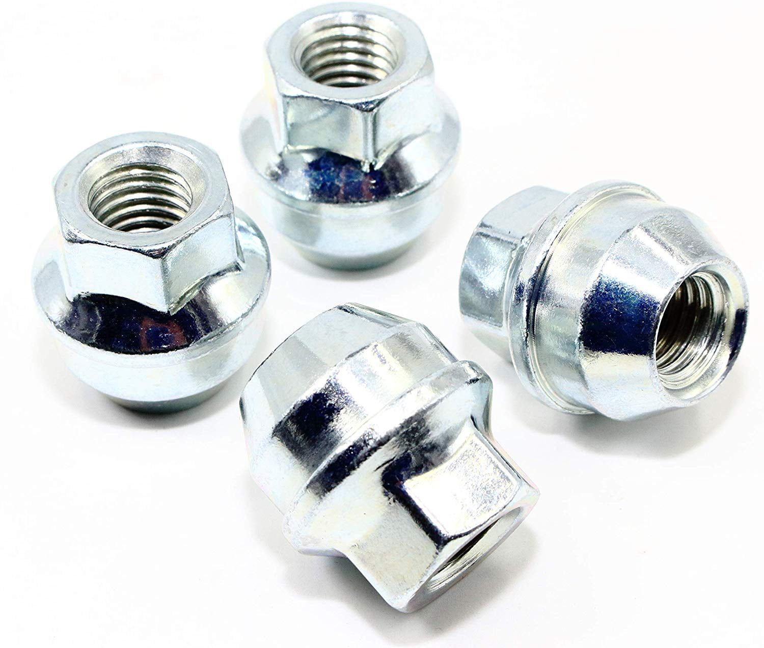 Set Of 20 Veritek VPE-1215303L 12×1.5mm 3/4 Hex 1.46u2033 37mm Chrome OEM  Factory Style Large Acorn Seat Wheel Cover Hubcap Retaining Lug Nuts For  Ford Focus Fusion Escape Factory Wheels