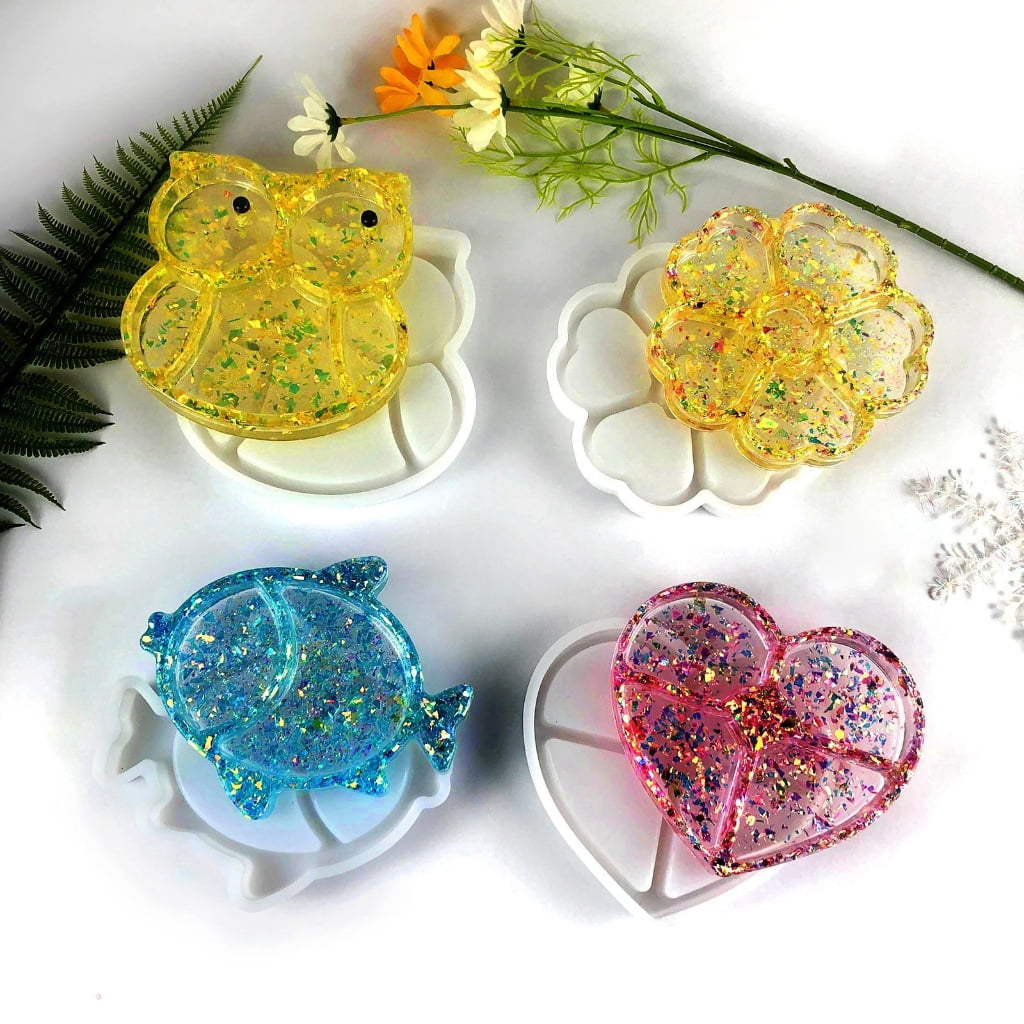 Creativity Epoxy Mold Irregular Resin Storage Box Silicone Mold Storage Box Casting Home Decorations