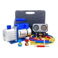 thumbnail image 1 of Bomba de Vacío FIXITFAST Azul Sin Aceite con Manómetro y Kit de Refrigeración para HVAC/R A/C Recarg, 1 of 8
