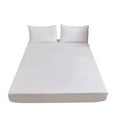 thumbnail image 2 of Bedding Sets - All Seasons Bedding Fitted Sheet with 2 Pillowcases 3 Piece Bedding Fitted Sheet Set Shrink-Counteractive And Fade-Counteractive Easy Care, White, 2 of 7