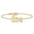thumbnail image 3 of Diamond2Deal 10K Jaune Gold Aime Bracelet 7inch for Women, 3 of 6