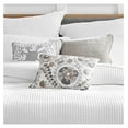 thumbnail image 3 of DyGTyX - Mills - Decorative Pillow (14x18in.) - Crewel Embroidered suzani - Light Grey, Taupe, Dark Grey, White, 3 of 4