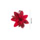 thumbnail image 3 of 10/5 piezas de 15 cm de flores navideñas con purpurina, flores artificiales de Pascua, adorno para árbol de Navidad, decoración del hogar, Navidad, Año Nuevo, 3 of 5