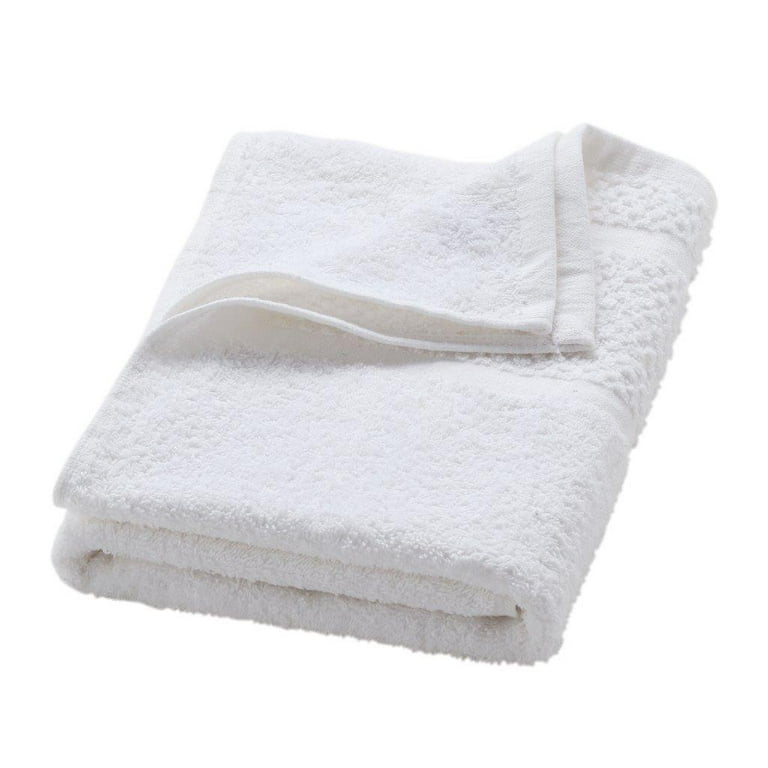 Mainstays Solid Hand Towel, White
