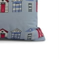 thumbnail image 2 of Simply Daisy, 16 x 16inch, Multi Beach Hut, Stripe Print Pillow, Blue, 2 of 2