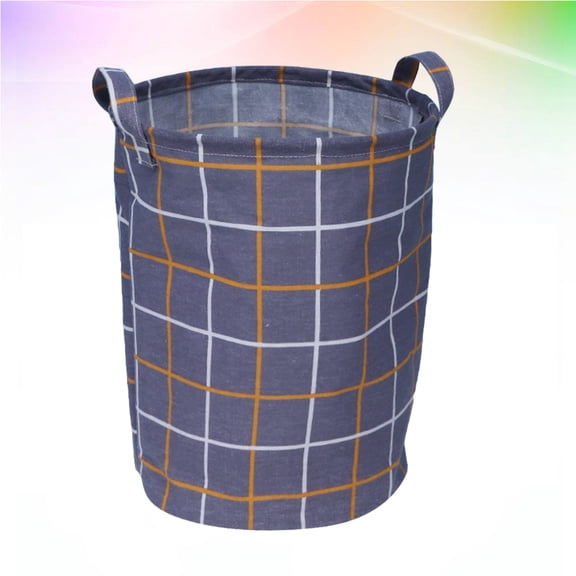 FOMIYES Laundry Basket Canvas Material with Handles Foldable Storage Basket for Clothing and Sundries