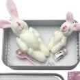 thumbnail image 4 of Plush Bunny Toy Kit with Nipple Feeding Bottle Letter Buttons Bear Charm Cloth Bag Pocket-size Iron Box Easter Festival Kids Gift Party Favors, 4 of 6
