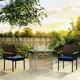 thumbnail image 2 of Outsunny Wicker Patio Chairs Set of 2, Outdoor Dining Chairs with Cushion, 2 of 10