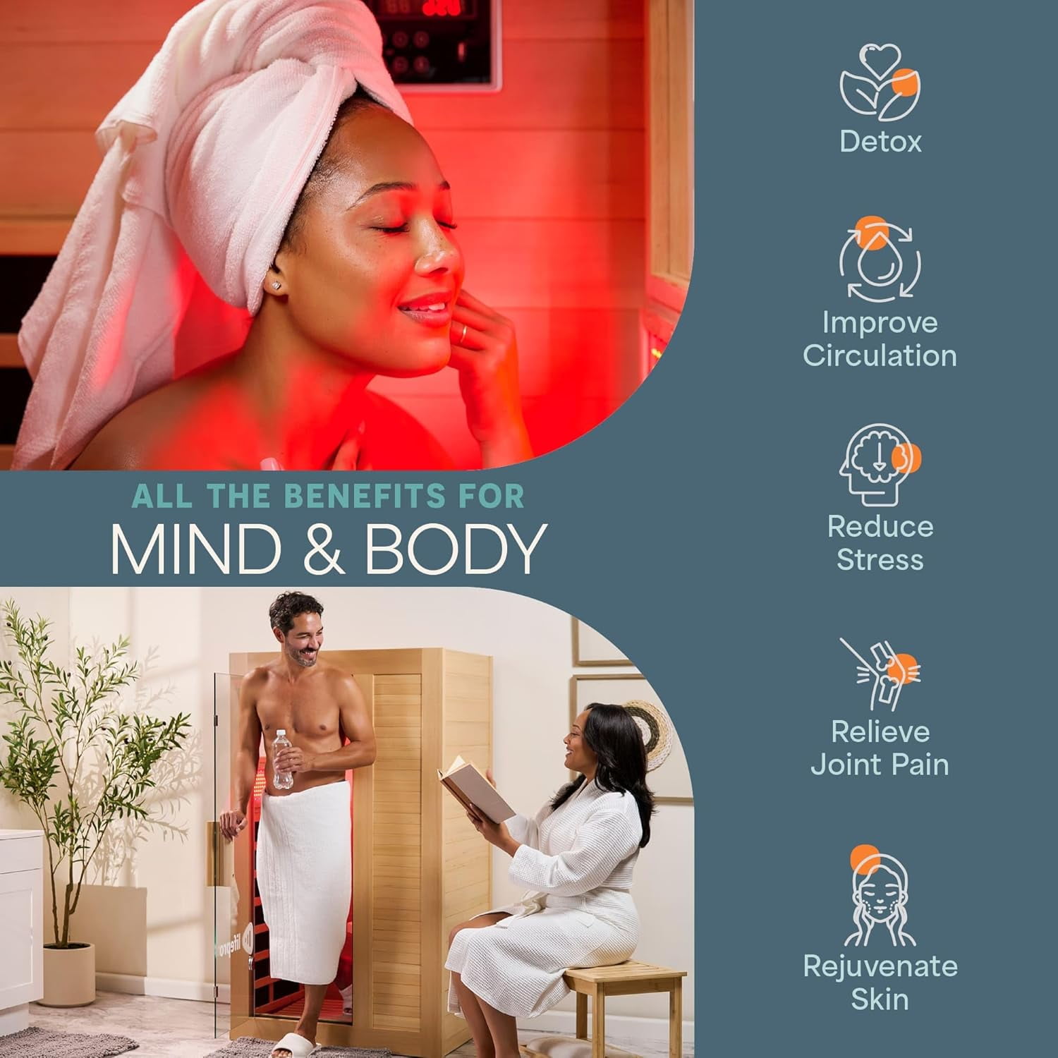 LifePro RejuvaCure 1-Person Far Infrared Sauna