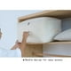 thumbnail image 5 of Bolsa grande de lona con cremallera y asas | Organizador transpirable para ropa, mantas y suéteres | Caja de tela beige de 60 x 45 x 30 cm, 5 of 7