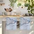 thumbnail image 4 of Marble Blue Kitchen Towels Set of 4, Modern Abstract Ink Painting Luxury Soft Microfiber Dish Towels, Absorbent Quick-Dry Washable Dishcloths for Kitchen Cleaning, Drying Dishes, 18x28 Inches, 4 of 9