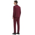 thumbnail image 2 of 5pcs Men Suit Blazer Jacket Vest Pants 2 Bows Shawl Collar One Button Slim Fit Tuxedo Set Business Wedding Men Suit Premium Classic Groomsmen Bridegroom Suit, 2 of 8