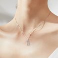 thumbnail image 2 of 925 Sterling Silver Initial Letter A-Z Pendant Necklace for Women Crown Alphabet Chain Necklace for Mother Gift Jewelry, 2 of 5