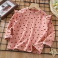 thumbnail image 2 of Child Girl Long Sleeve Shirts 12 18 24 Months 1T 2T 3T 4T 5T 6T 7T 8T 9T 10T 11T 12T Kids Ruffle Shirts Tee Crewneck Graphic Tops Girls Fall Clothes, 2 of 4