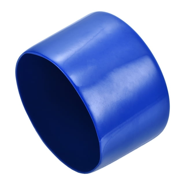 4pcs Rubber End Caps 80mm(3 1/8") ID Vinyl Round Tube Bolt Cap Cover Screw Thread Protector Blue