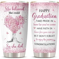 Graduation Gifts Tumbler 1PC, Graduation Gifts for Her 2024, College/High School Graduation Gifts for Women, Graduation Decorations Class of 2024 Gift, Masters/PHD Degree Graduation Gift Cup 20oz