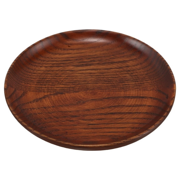 HOMOBABE Round Wooden Coaster Family Gatherings 1Pcs 5.3x5.3x0.6In