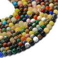 thumbnail image 2 of 15" Strand 8mm Round Nature Jasper Jade Agate Gemstone Craft Loose Beads DIY, 2 of 5