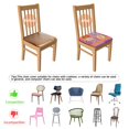 thumbnail image 5 of Pioneer Flower Seat Covers for Dining Room Chairs Set Of 4,Stretch Printed Washable Chair Seat Cover with Elastic Ties and Button,Removable Waterproof Couch Cushion Covers, 5 of 6