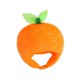thumbnail image 3 of Gorro de peluche naranja, cálido y divertido, con forma de fruta, para actuaciones en el escenario, bailes de máscaras., 3 of 8