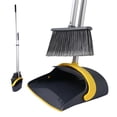 thumbnail image 4 of Eyliden Long Handle Sponge Mop, Broom and Dustpan Cleaning Set, Yellow, 2 count, 4 of 9