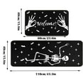 thumbnail image 3 of Halloween Kitchen Rug Set of 2, Non Slip Pumpkin Spooky Mats with Anti Fatigue Comfort, Washable Halloween Decor Rugs for Sink Laundry Office, Farmhouse Holiday Floor Mats 15.8x23.6+15.8x43.3 Inches, 3 of 8