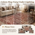thumbnail image 6 of SIXHOME 8'x10' Area Rugs for Living Room Washable Rugs Carpet Vintage Traditional Rugs for Bedroom Dinning Room Office Soft Non Slip Large Area Rug Retro Home Decor Brick Red, 6 of 7