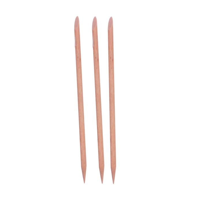 7 Long Orange Wood Cuticle Pusher or Wax Applicator Sticks – The Wax  Connection