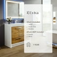 thumbnail image 7 of Eviva Grace 42 in. Natural Oak and White Bathroom Vanity with White Integrated Acrylic Countertop, 7 of 7