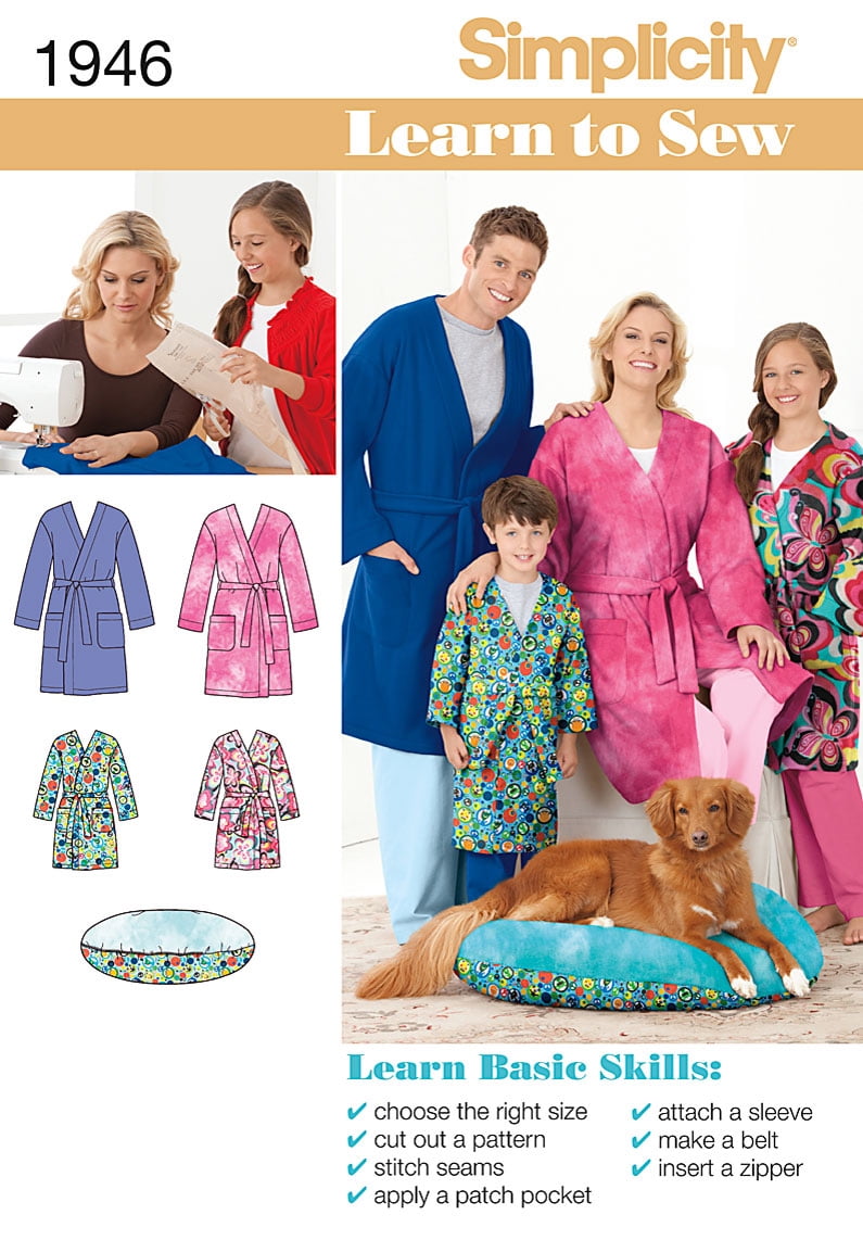Simplicity Simplicity's Learn To Sew Pattern CollectionXs L / Xs