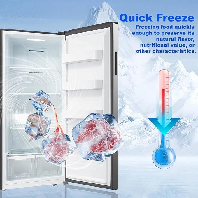 SMETA 33 inch All Refrigerator in Stainless Steel 21 Cu ft Right Door Fridge