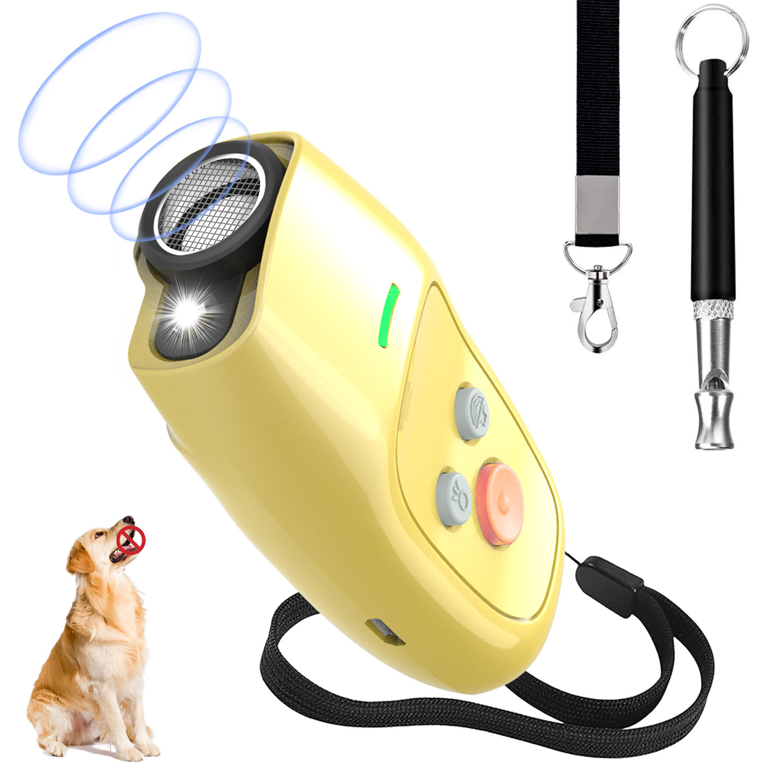 Dog Barking Deterrent Devices Rechargeable Ultrasonic Dog Bark 