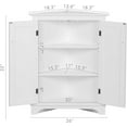 thumbnail image 2 of Spirich Multipurpose Corner Storage Cabinet with Adjustable Shelves, Small, White, Durable Metal Frame, 2 of 7