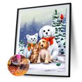 thumbnail image 2 of Kit de pintura de diamantes para manualidades, taladro completo, diamantes de imitación redondos, dibujo de perro y gato de resina 5D FLhrweasw Nuevo, 2 of 9