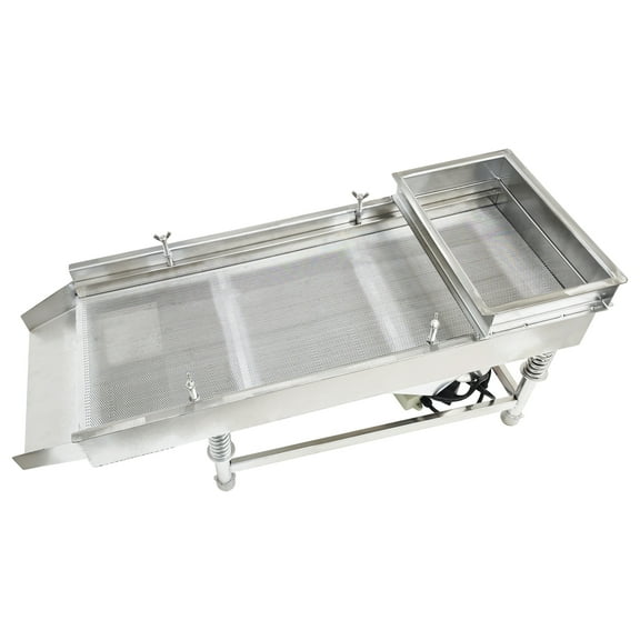 Linear Vibrating Screen Sifter Sieve Powder Shaker with 1.5mm Screen Full Stainless Steel
