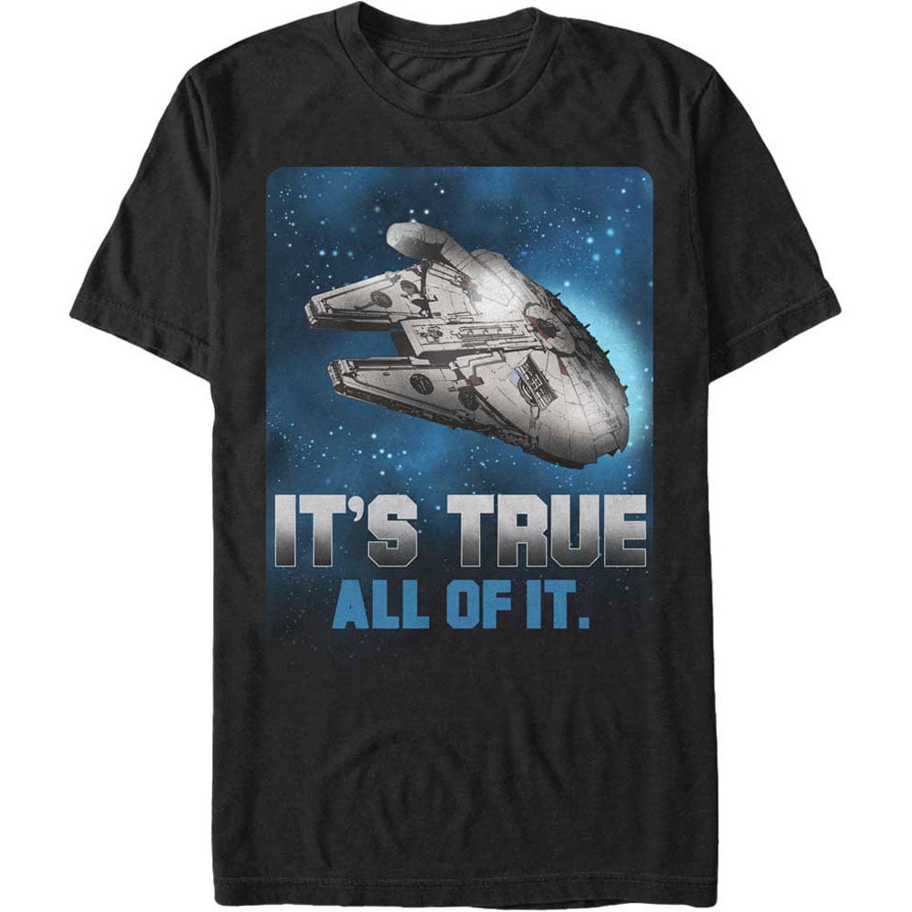 Star Wars Men's Space Truth T-shirt Medium Black