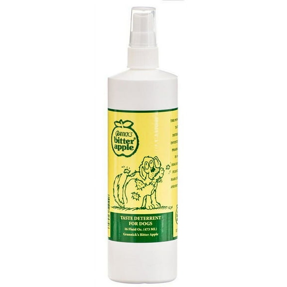 Grannicks Bitter Apple Deterrent for Dogs [Dog, Chew Stop Aids] 16 oz Spray Bottle